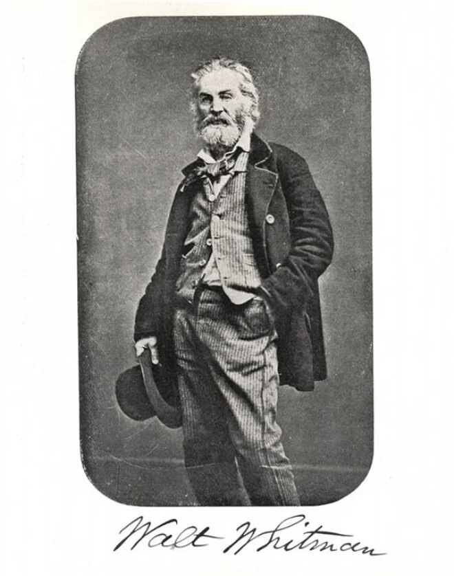 Black, J.W. [Walt Whitman]. Print, around 1860. From the Bayley Collection, Ohio Wesleyan University.