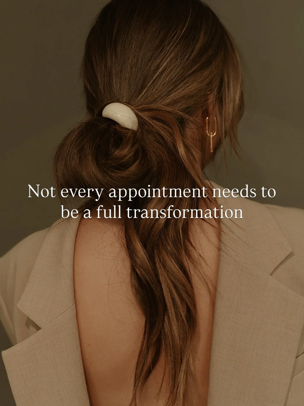 Not every appointment needs to be a full transformation.

Sometimes you just need a refresh &mdash;
a gloss, a trim, a brightening piece, and a professional blowout that actually lasts.

At Establish 37, we focus on healthy color, lived-in dimension,