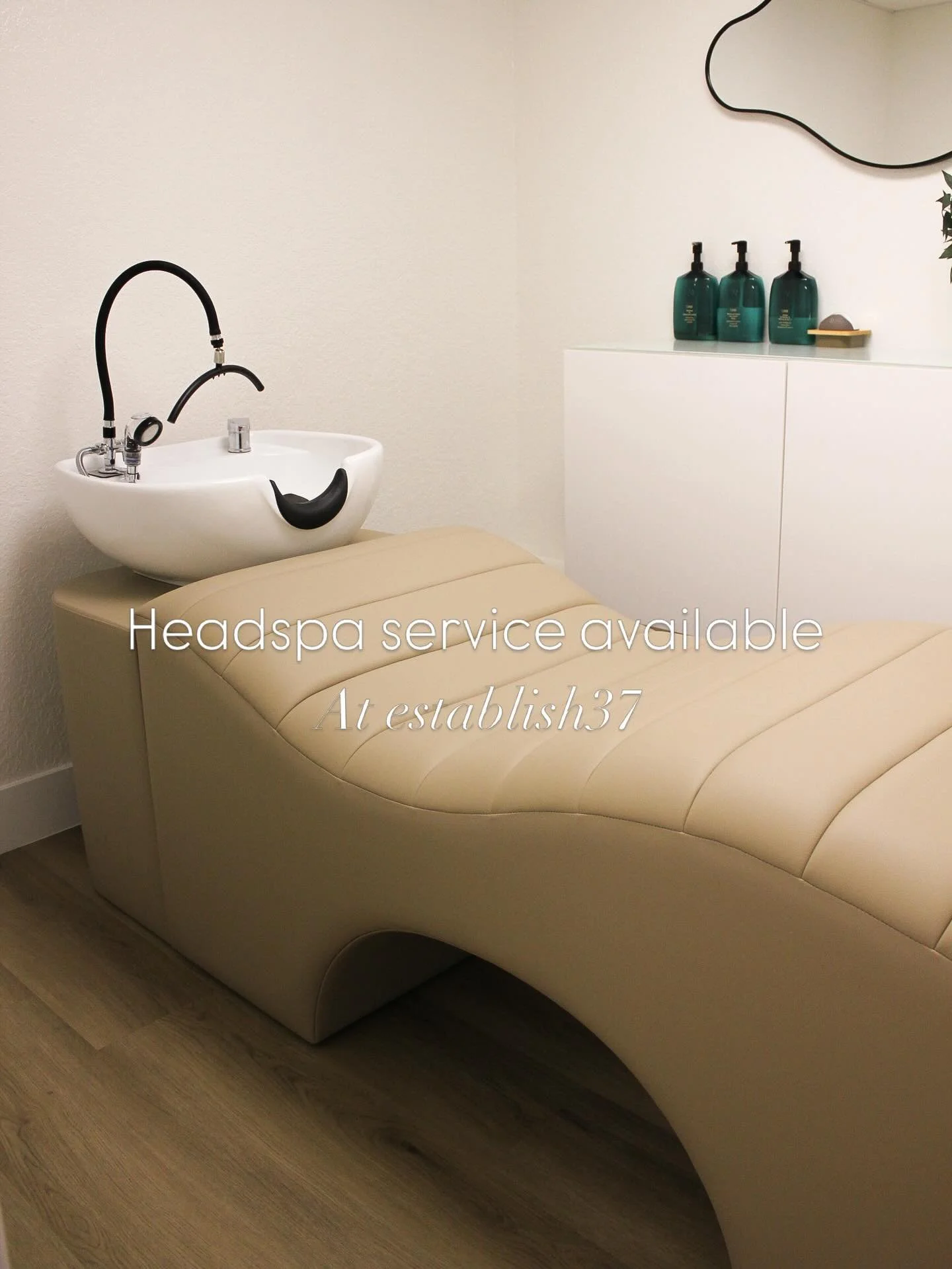 Headspa services is available here at Establish37! 💌 

What is a Headspa? A deeply relaxing scalp treatment designed to detox buildup from the scalp, stimulate hair follicles, improve circulation, relieve tension + stress &amp; support healthier hai
