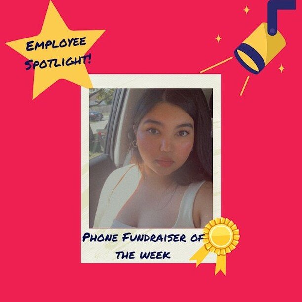 Shout out to our phone fundraiser of the week, Jemmimah&nbsp;from PIO9!&nbsp; Last week she hit 165% of her goal! She brings tons of&nbsp;joy and competitive enthusiasm to our team and to her donors! Jemimah's huge passion has really shone through in
