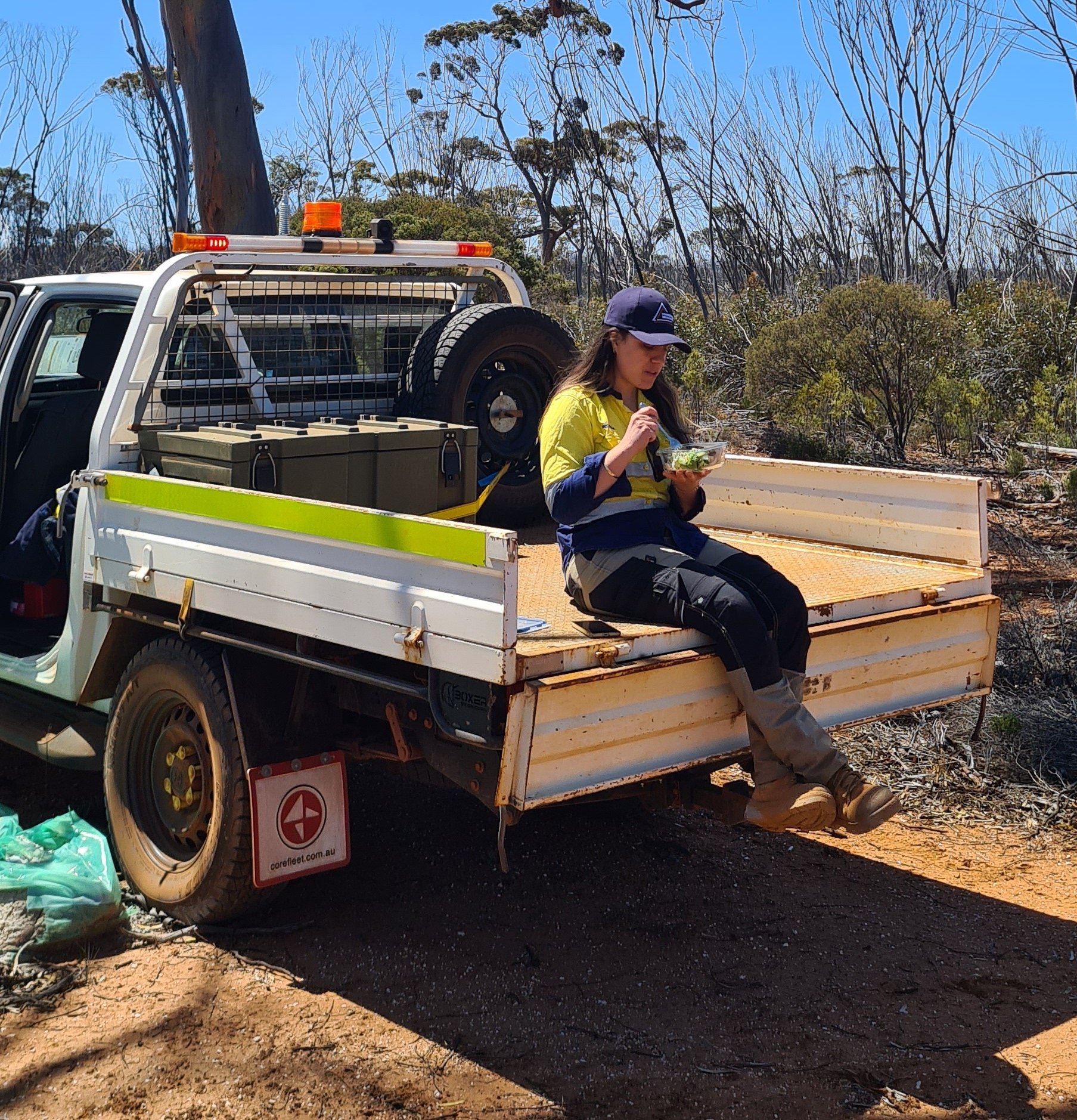 Forrestania Resources Senior Geologist On Site @ Forrestania Project (Copy)