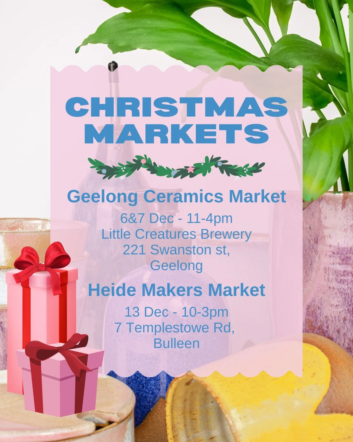 So keen!
🎄🎄
#geelongceramicsmarket2025