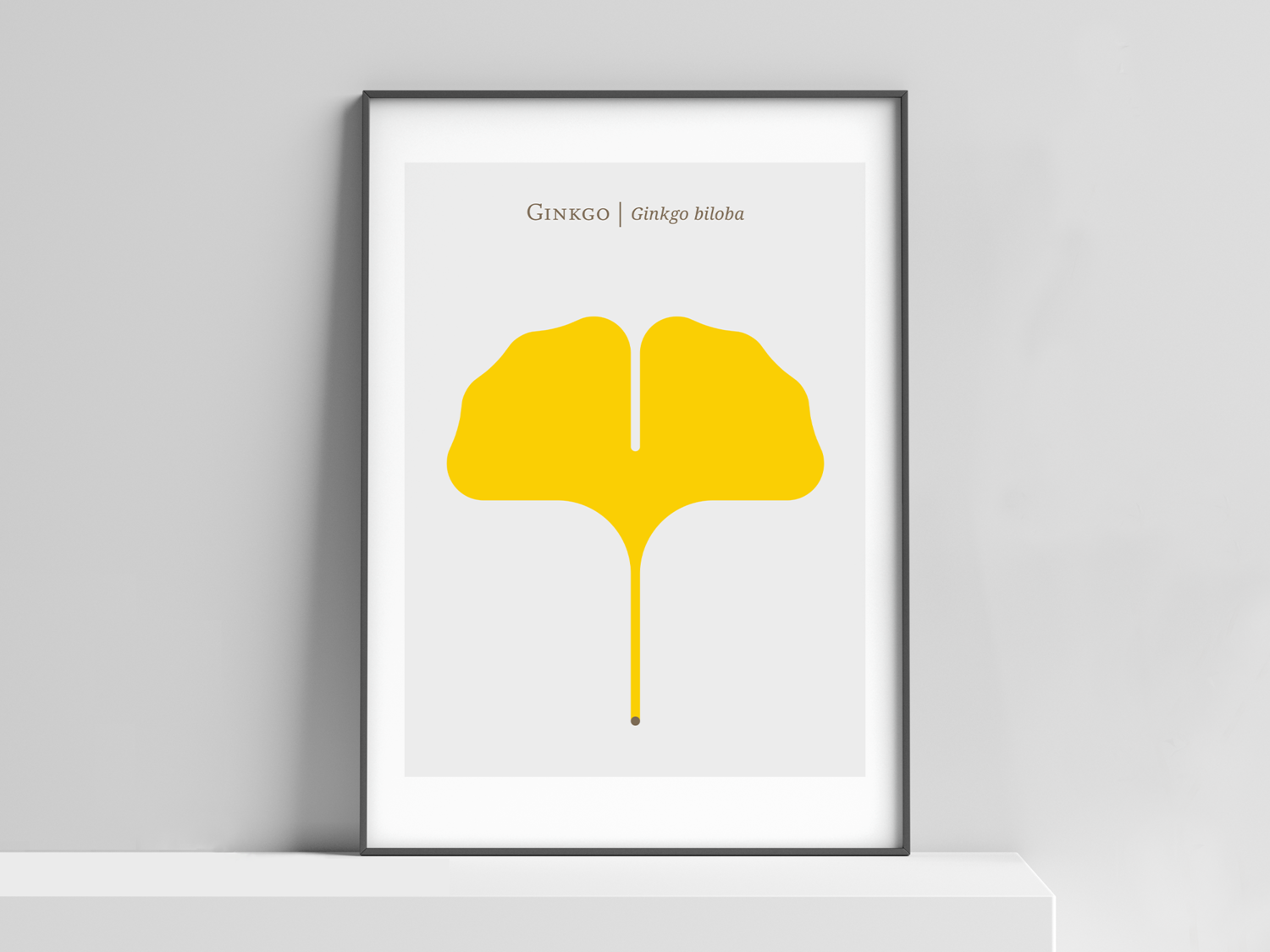Nature: Ginkgo Leaf Modern Art Print Poster — CHRISTOPHER DINA