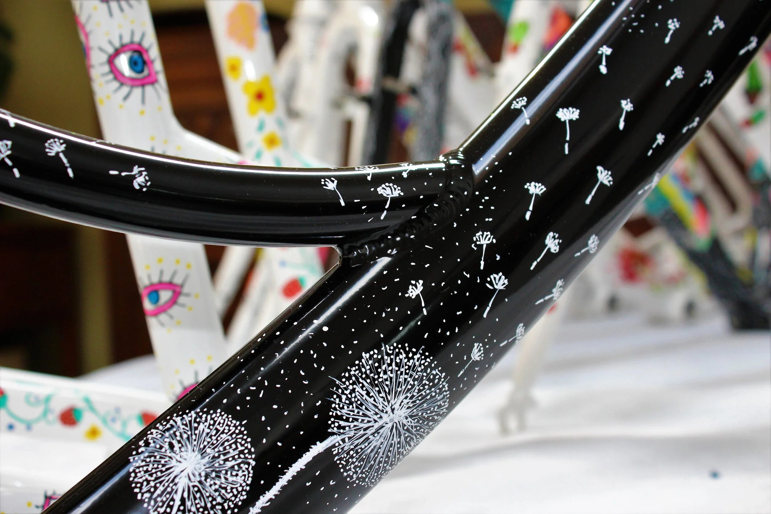 Jazz gestalten Auswandern bike frame art Kleid Schuss virtuell