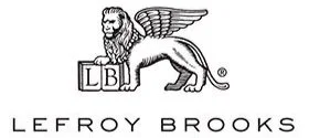 Lefroy Brooks logo featuring a lion with wings and the initials 'LB'