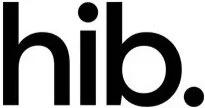 Close-up of the word 'hib.' in lowercase black letters on a white background.