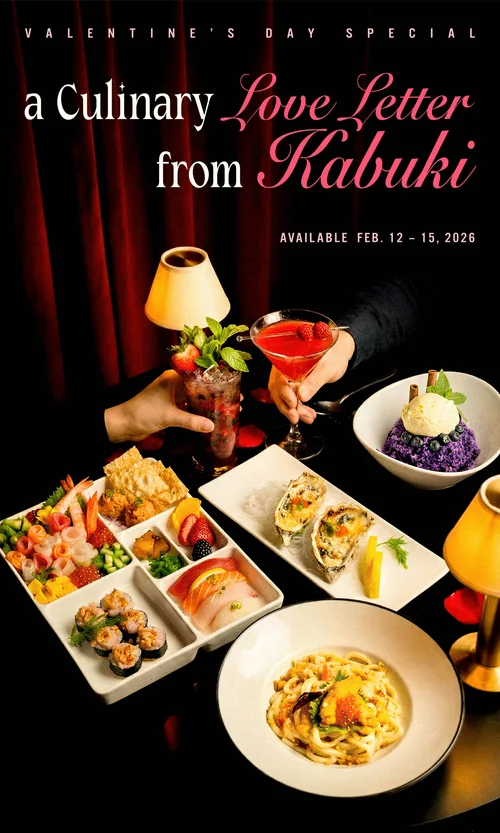 Kabuki: Valentine’s menu