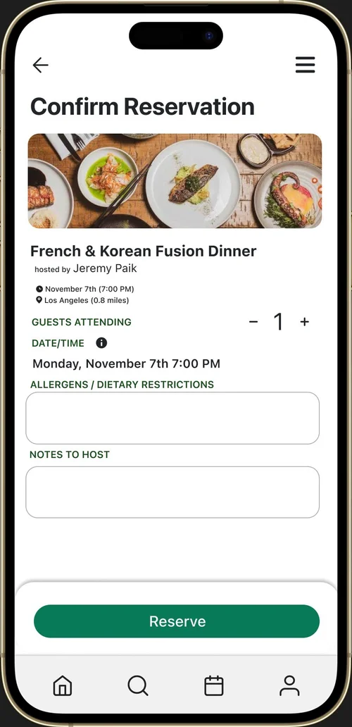 Confirm Reservation