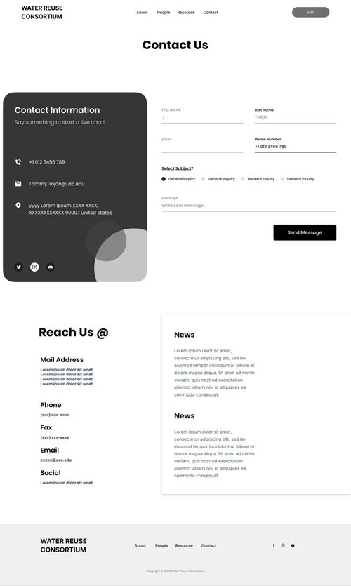 Design 1: Contact