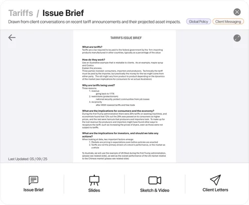Tariffs: the issue brief