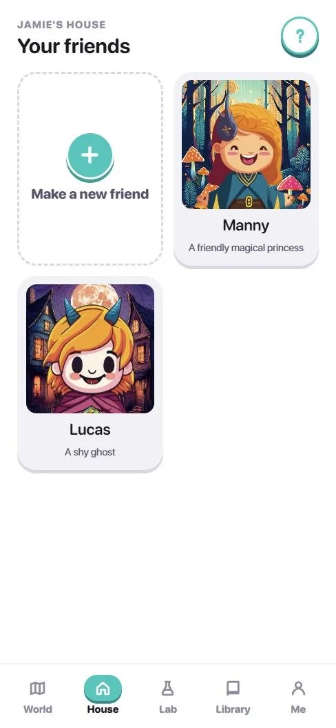 The House: your friends, and a card to make a new one