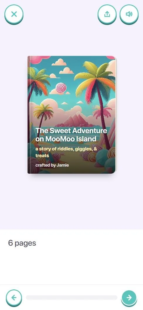 The Sweet Adventure on MooMoo Island, crafted by Jamie