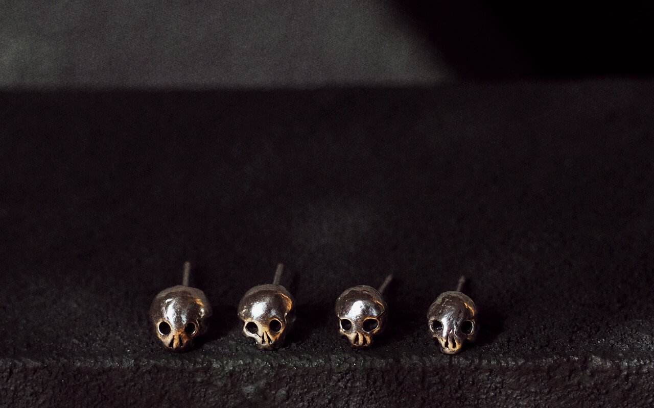 Silver-Valancourt-skull-stud-earrings-line-up-SLAB-Jewellery.jpg