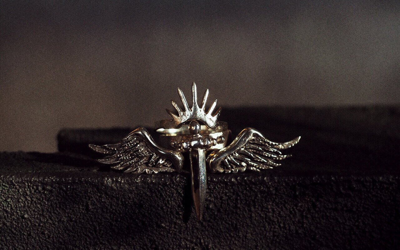 Caeles-wing-ring-Beauveau-Dagger-Ring-Villefort-Spiked-Halo-Ring-SLAB-Jewellery.jpg