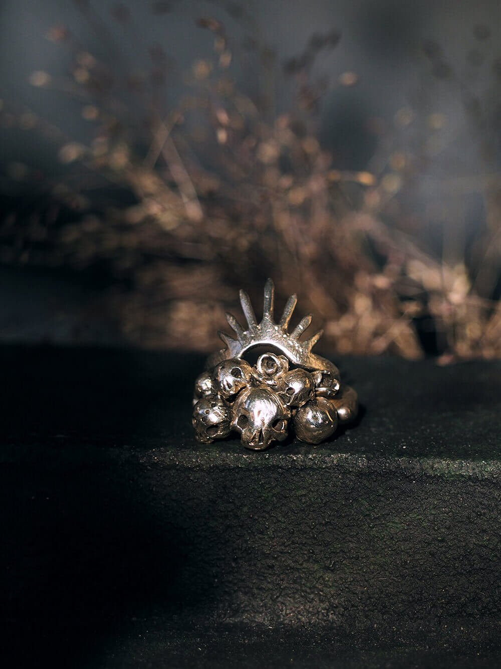 Skulls-pile-ring-with-Villefort-spiked-halo-SLAB-Jewellery.jpg