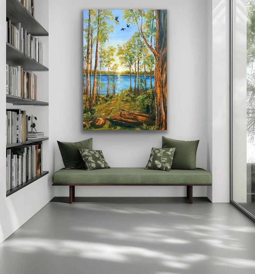 Through the Gums – Lake Brockman, Western Australia | 101 x 151 cm | Oil on Canvas