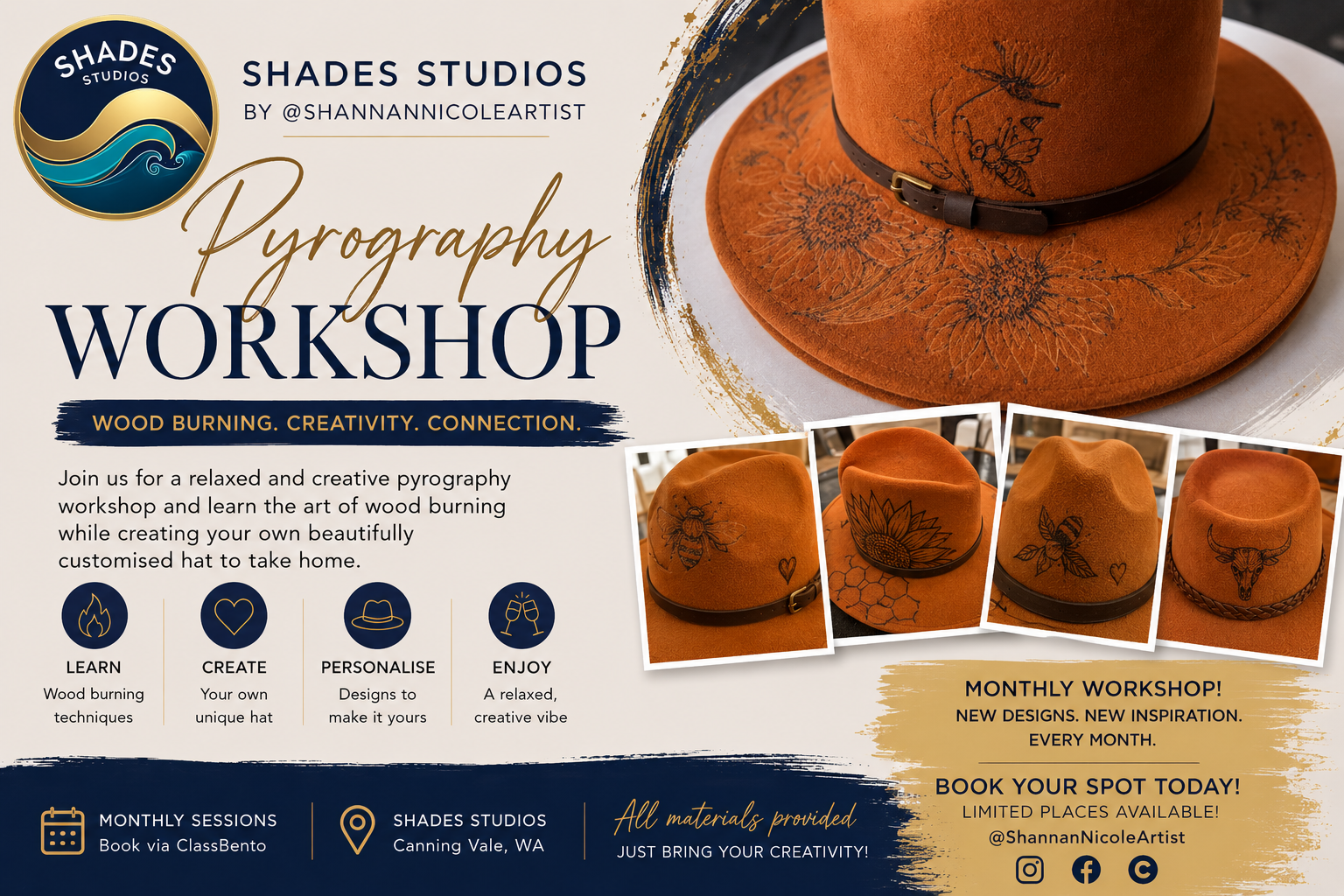 Pyrography - Hat Burning Workshop
