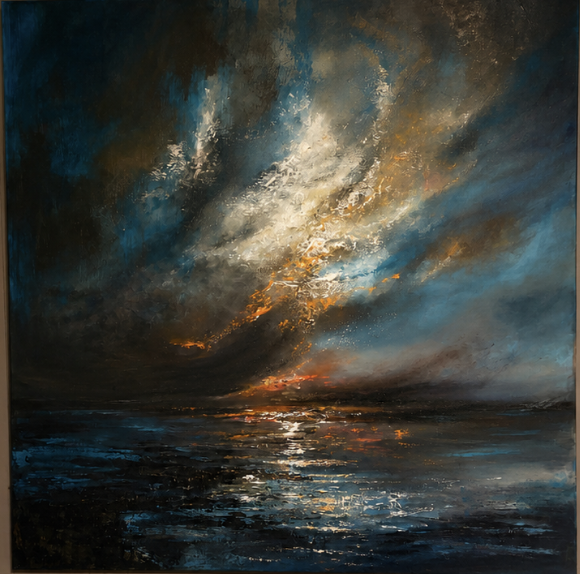 Where the Storm Breaks | 120 x 120 cm | Oil on Canvas