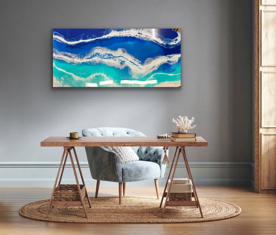Into The Blue - 160 x 80 cm