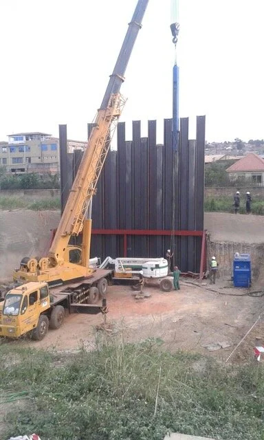 Nakivubo WWTP: Sheet Piling, September 2016 — EA Piling