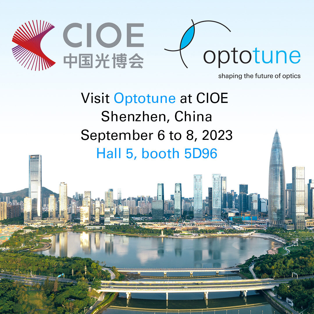 The Optotune team is traveling to Shenzhen to participate CIOE (China International Optoelectronic Exposition). CIOE runs from September 6 to 8 at the Shenzhen World Exhibition and Convention Center. The Optotune team looks forward to greeting you an