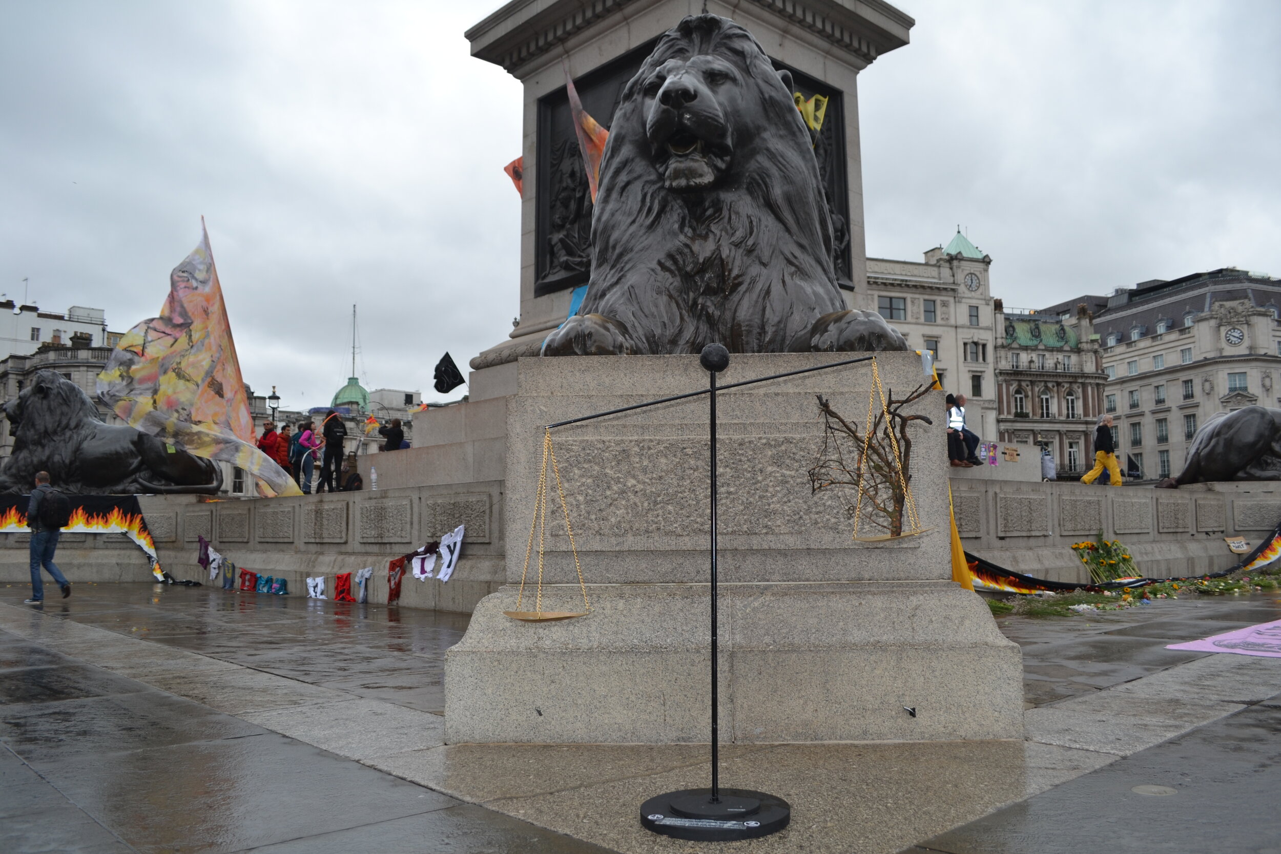 Polly Bates Injustice Scales, Trafalgar Square.JPG