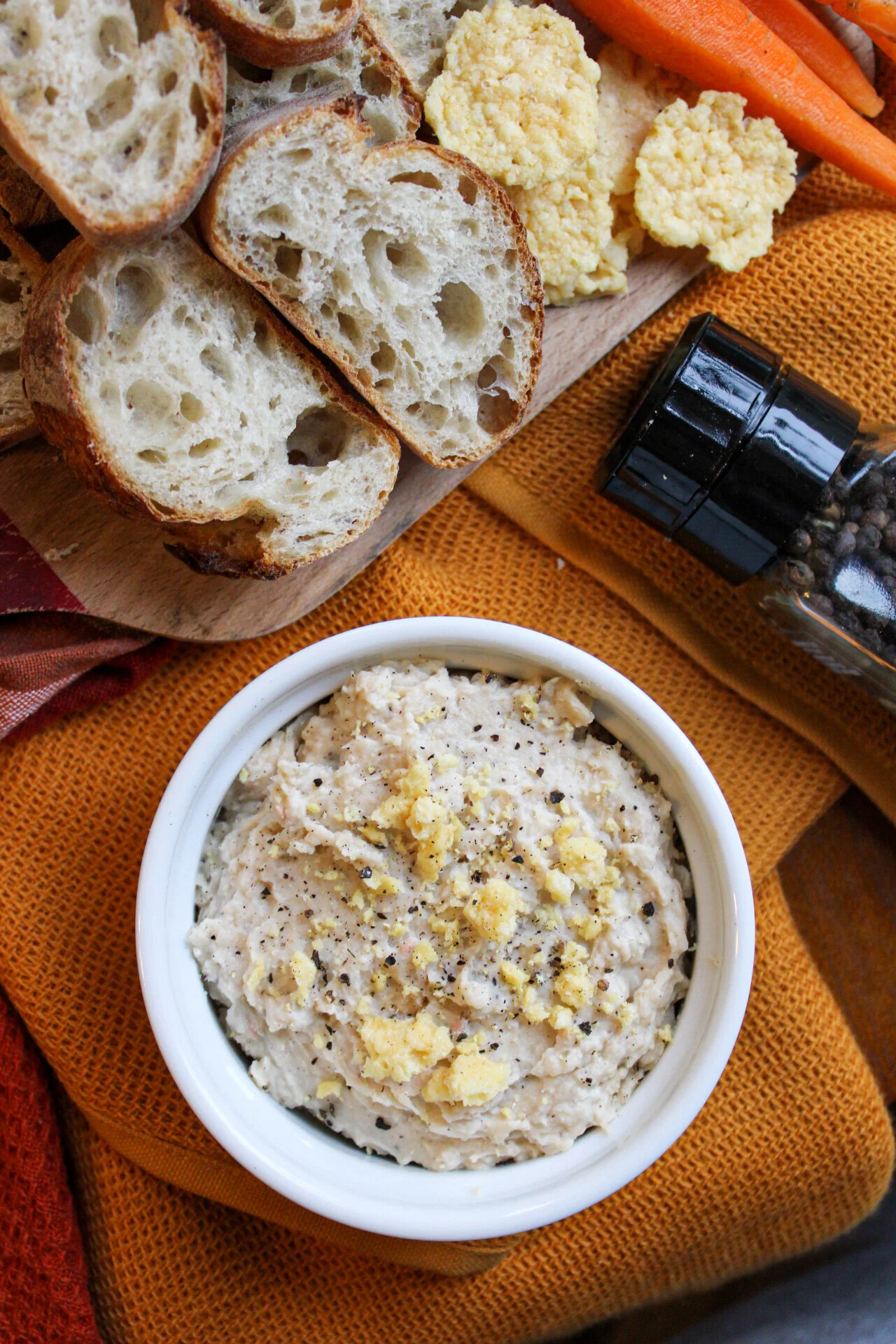 Cacio E Pepe White Bean Dip