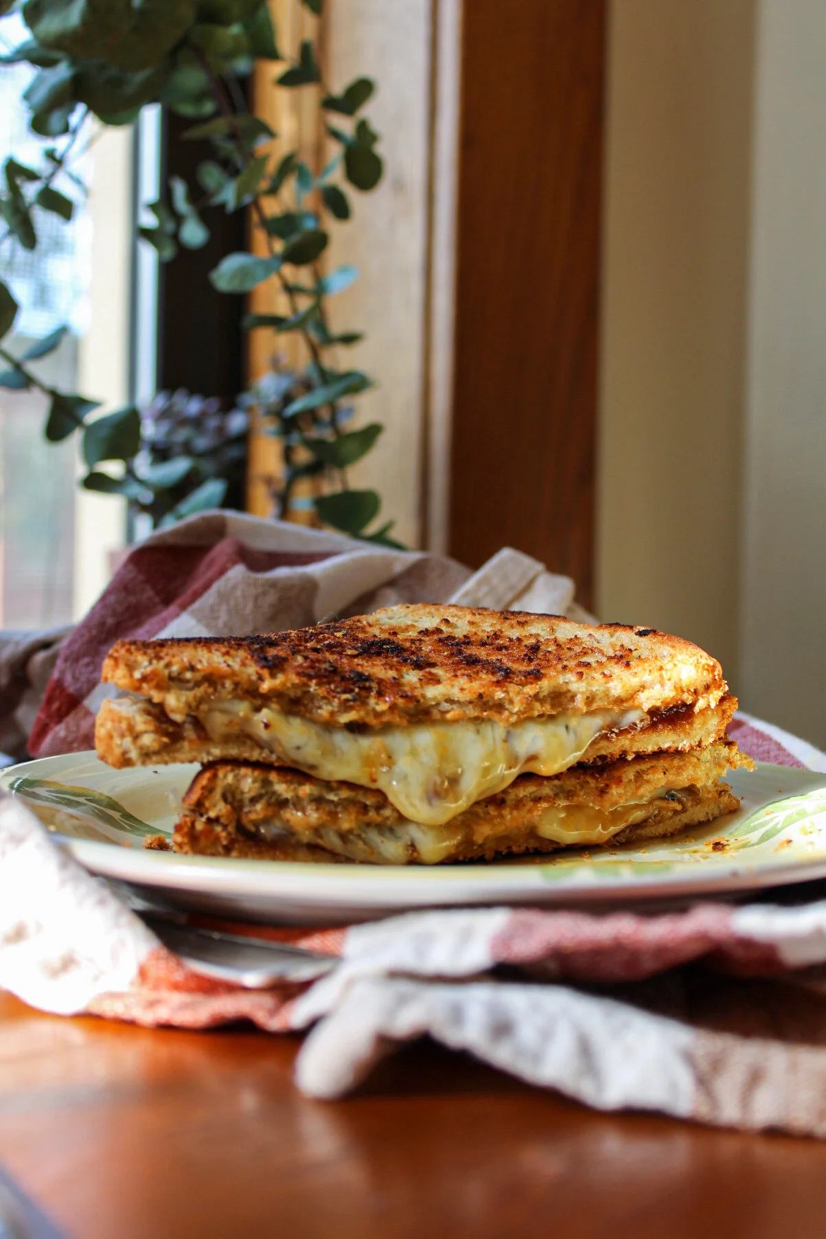 Spicy Cashew Butter and Jam Grilled Cheese