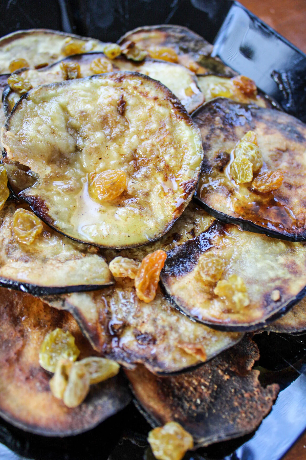 Eggplant and Maple Syrup Vegan Appetizer
