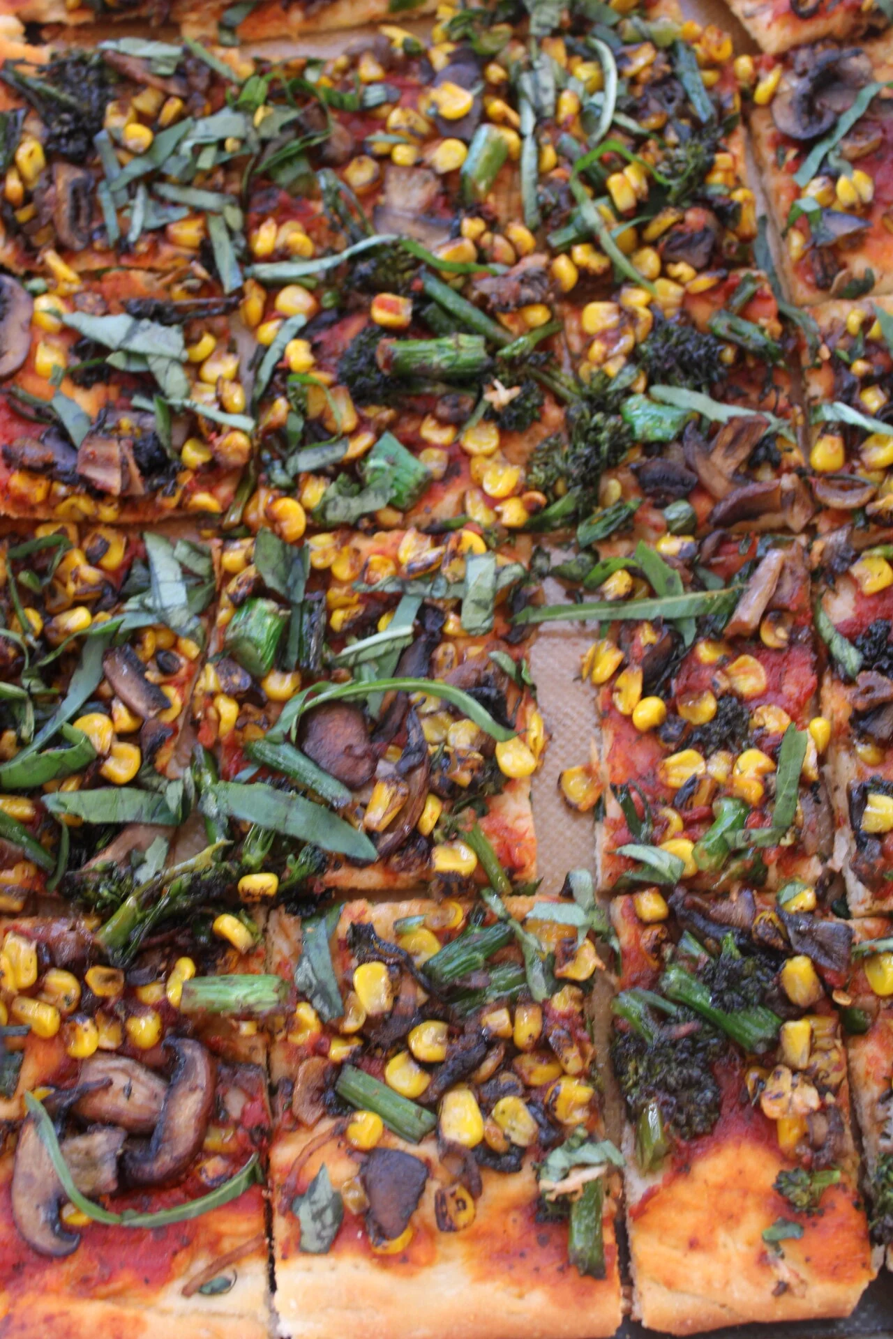 Vegan California Veggie Sheet Pan Pizza