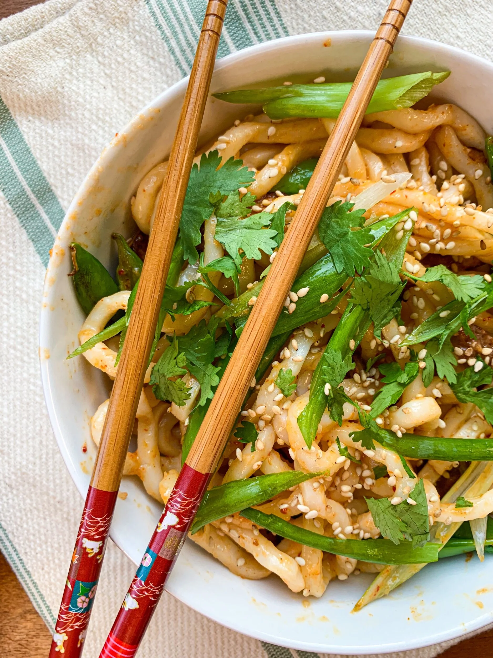Weeknight Thai Curry Stir Fry Udon