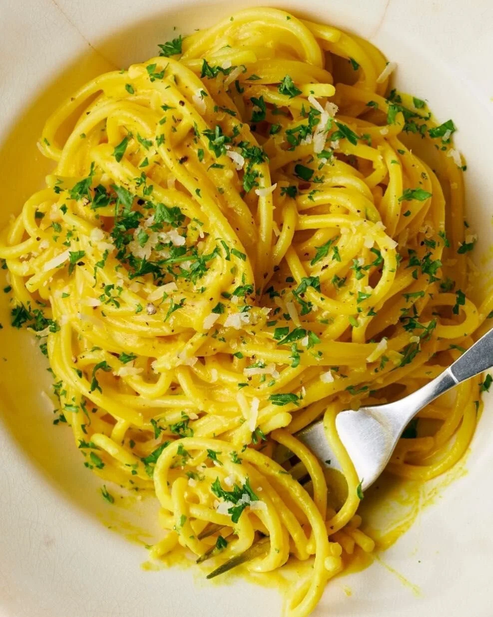 Creamy Tumeric Pasta