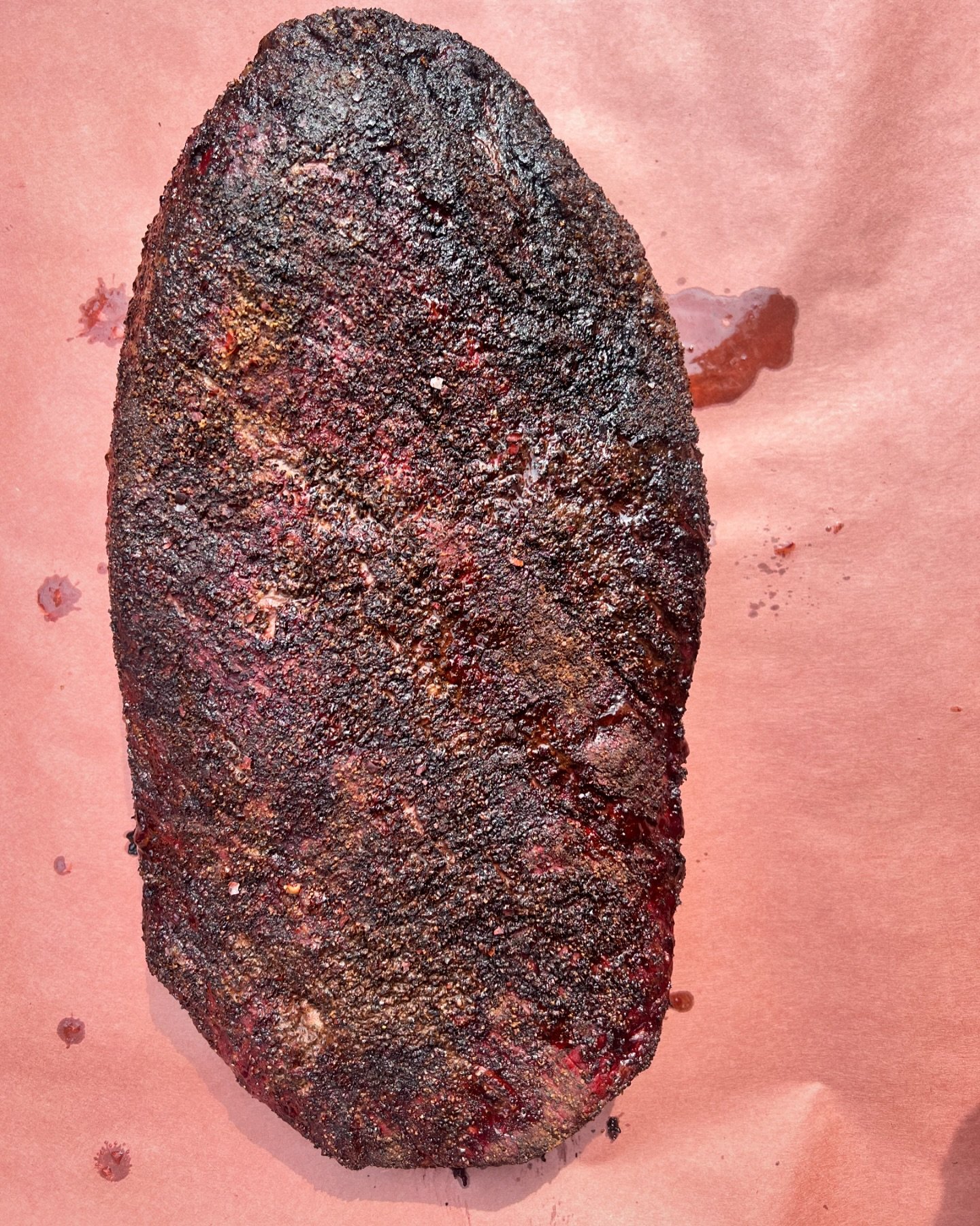 Brisket, ready to be wrapped for the finish!

#bbq #pitmaster #brisket #beef #meat #eat