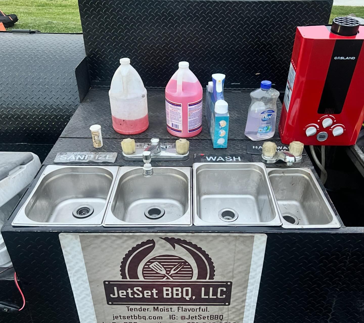 With my self-contained hot water system, my sink setup helps tremendously when it comes to passing health department inspections, and maintaining cleanliness in general. 

I&rsquo;m gearing up for the Laurel Main Street Festival, this Saturday! I&rsq