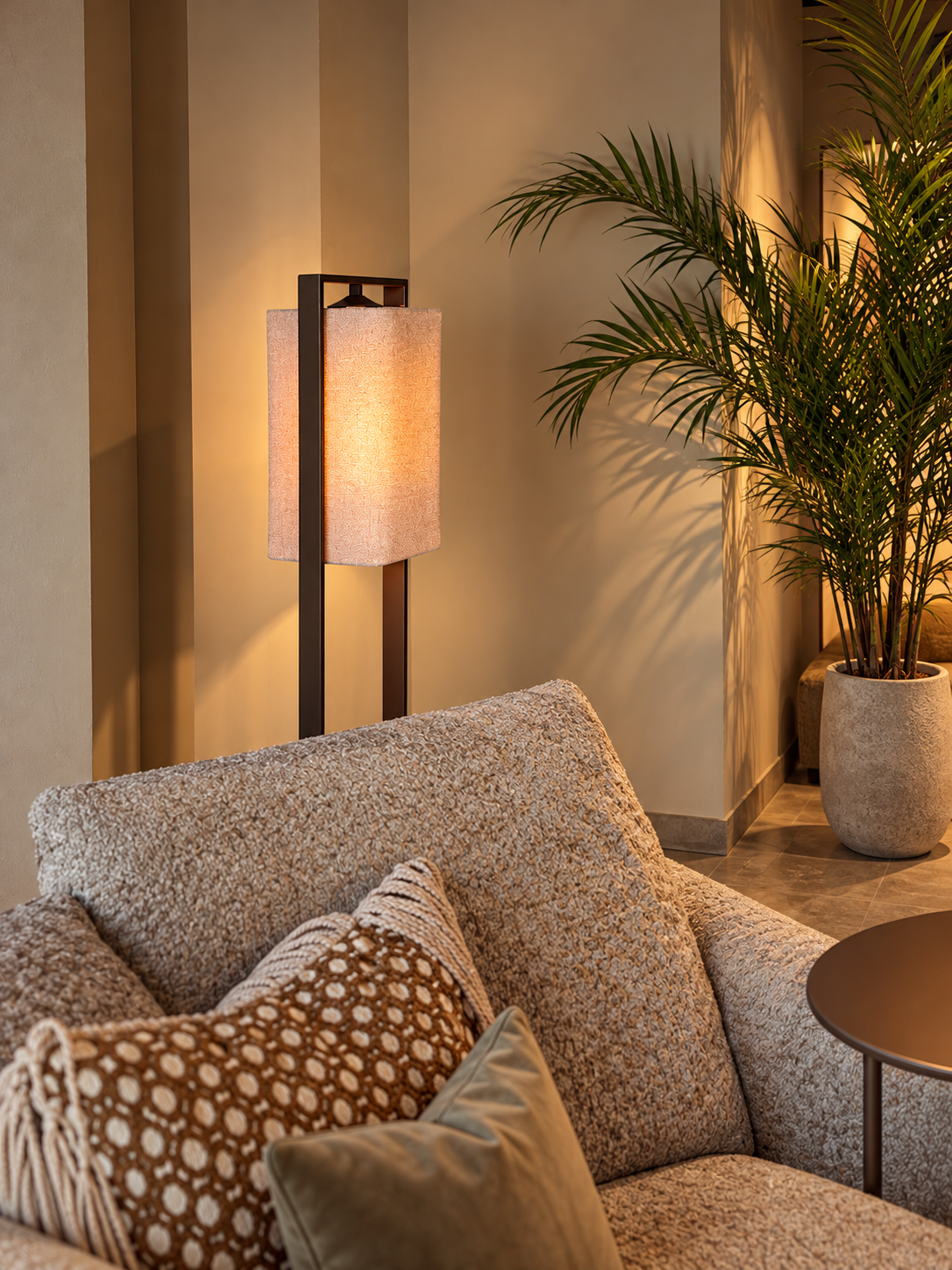 Floor lamp Cubo Fabric