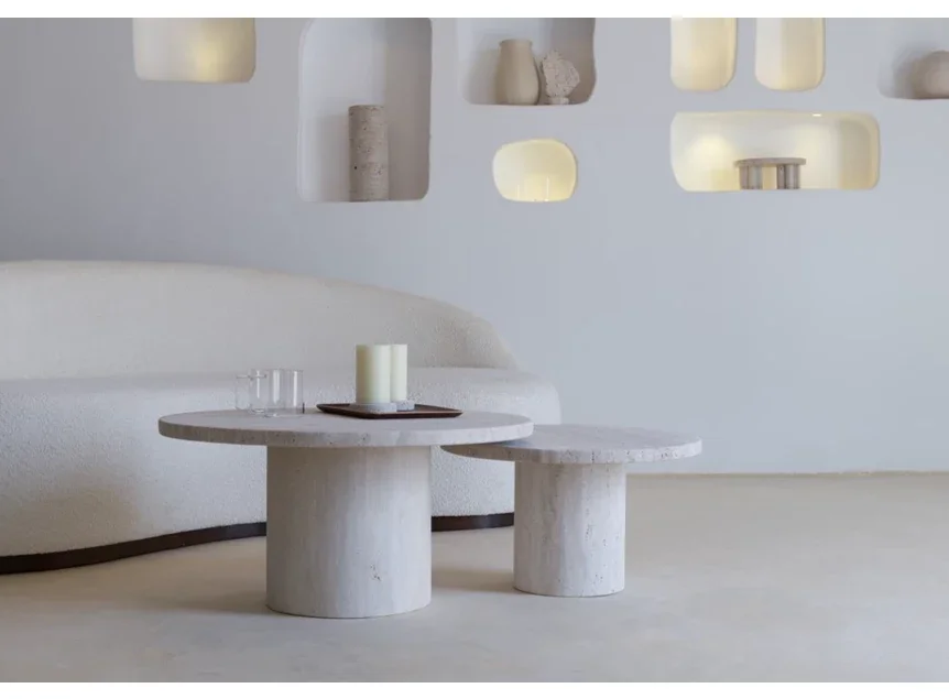 Sera travertin salontafel