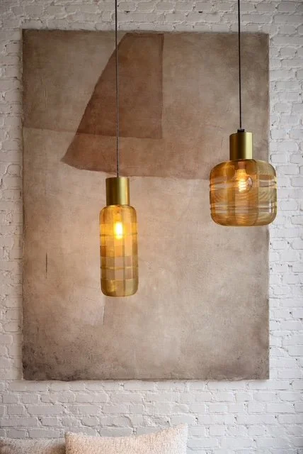 Set Iron wire gold lamp