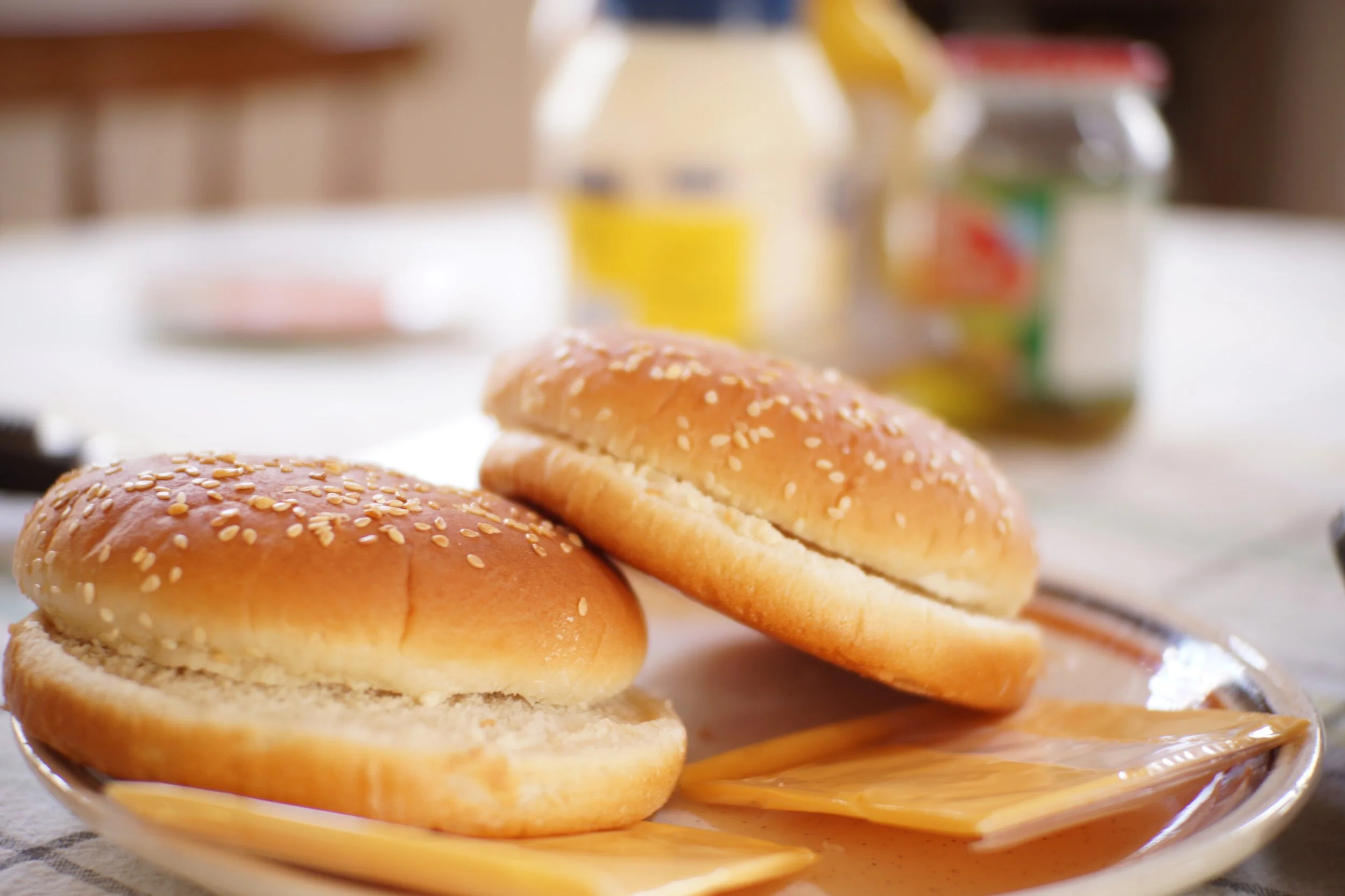 How about hamburgers? I make sure I only buy ground round to get less fat and then I barbecue instead of frying.