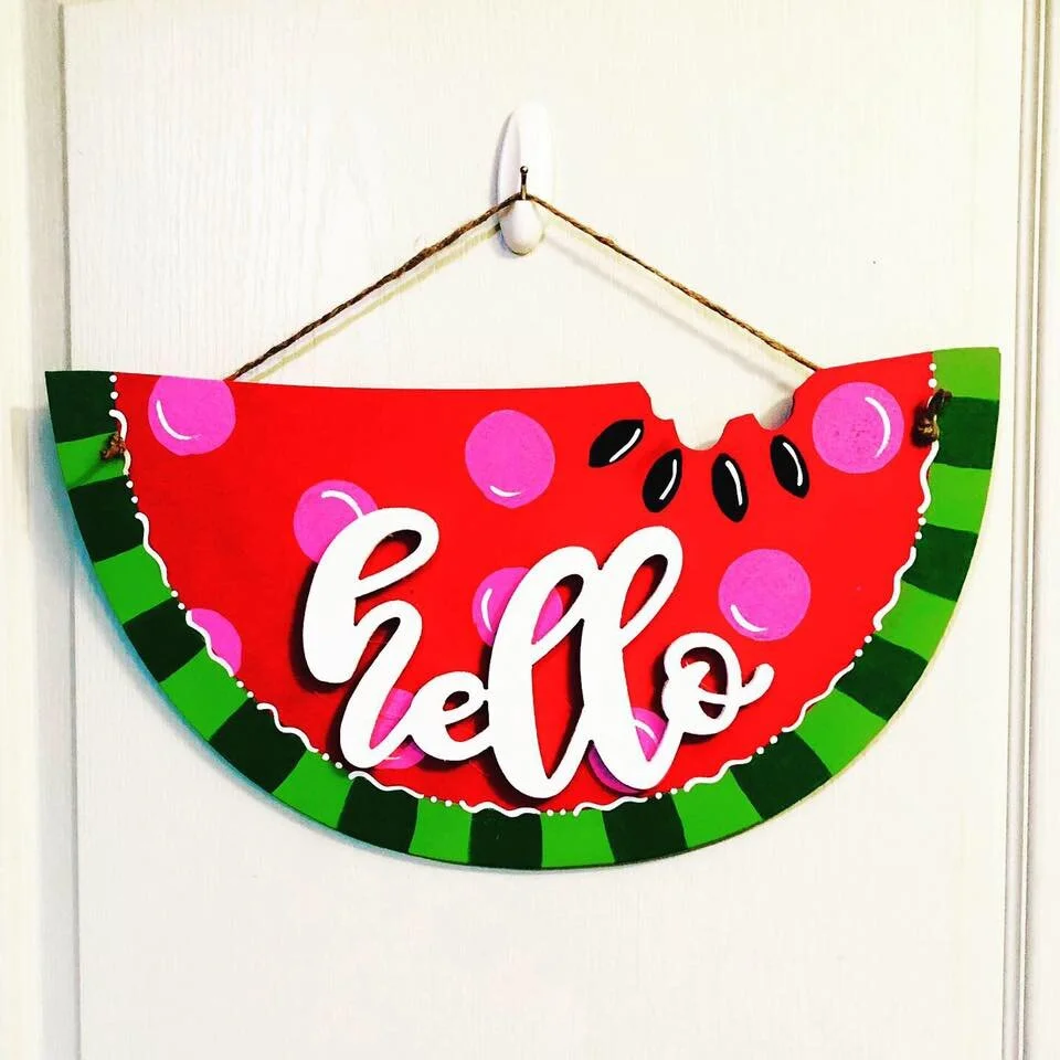 Wreaths & Door Hangers Watermelon door hanger Home & Living