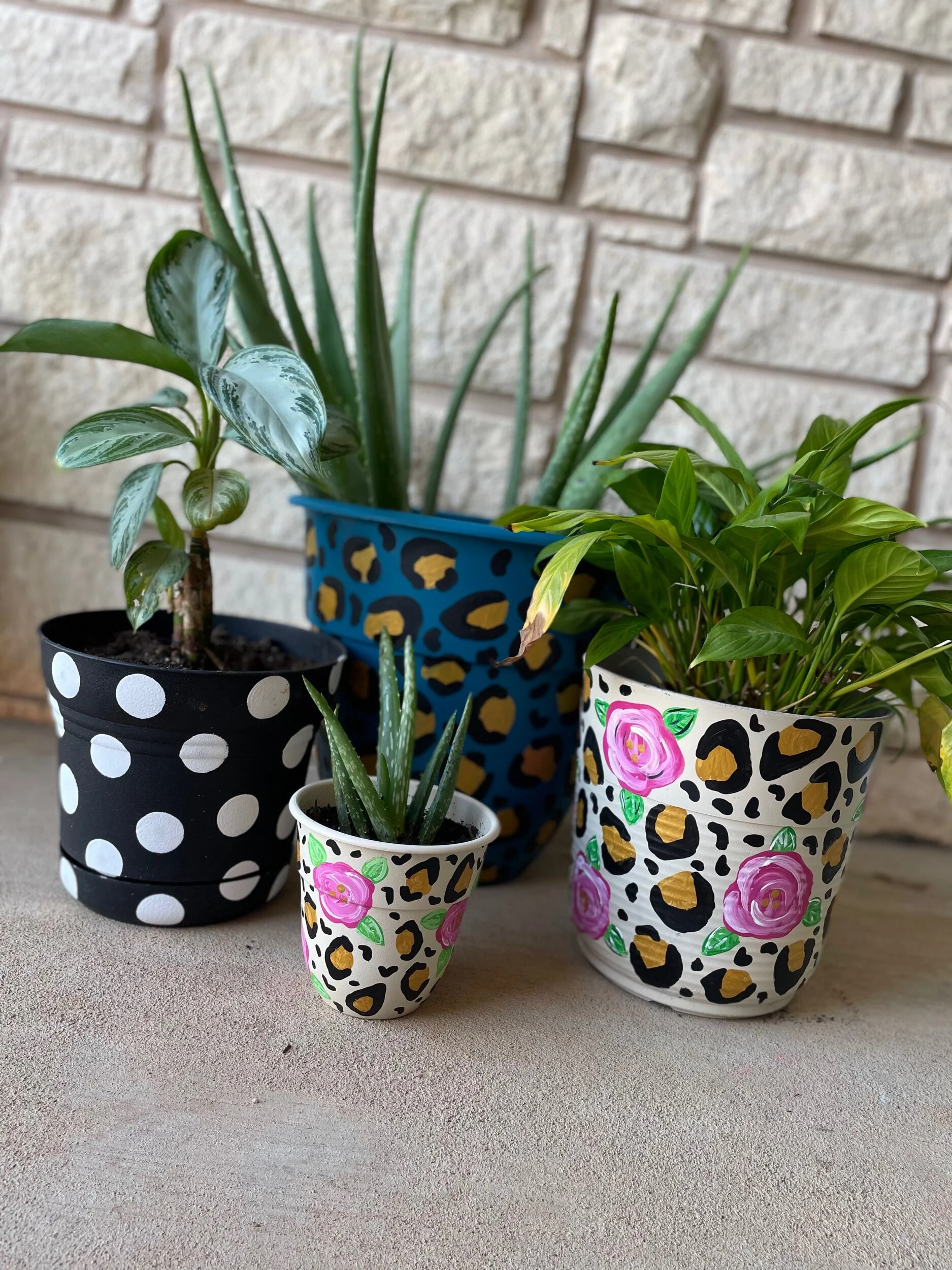 Painted Pots  Paint It Pretty | Oklahoma Paint Parties & Art Subscription  Box