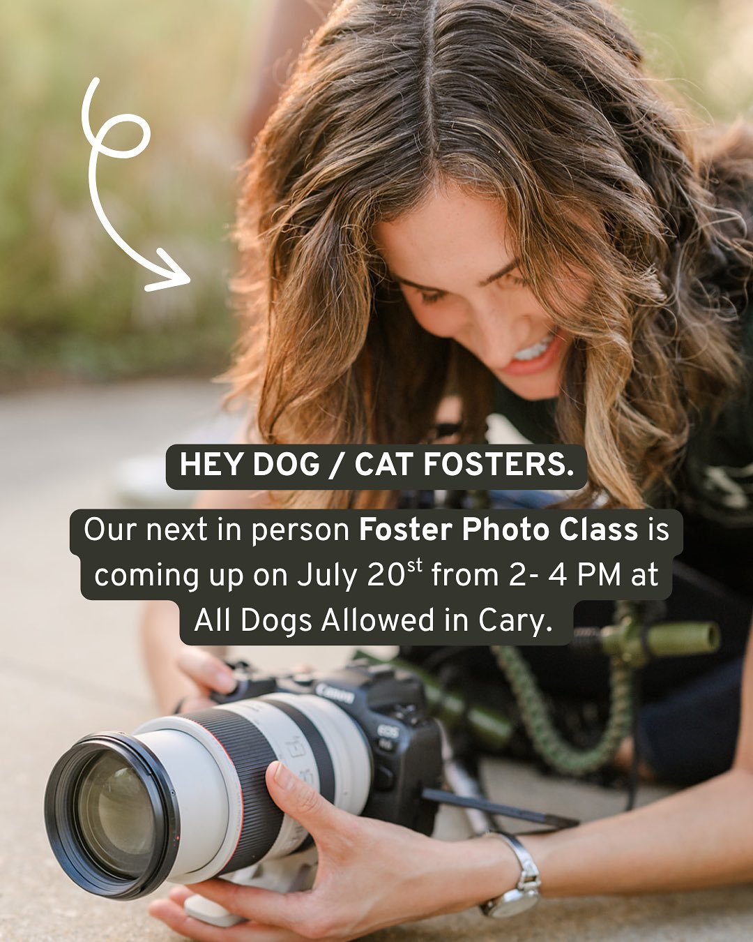 Foster Photo Class coming up in July! You guys have asked for this, so consider this your sign! 😉📸🐶

📸 @aimeesuephoto
