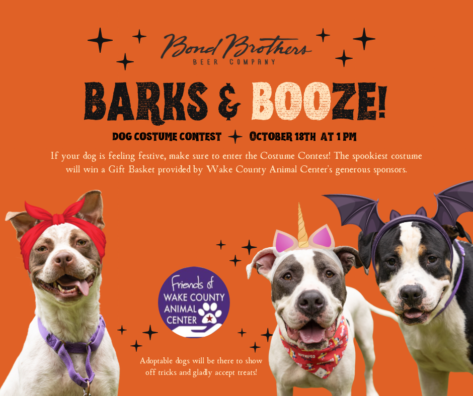 Barks &amp; Booze At Bond Bros Beer Company benefitting Friends Of WCAC