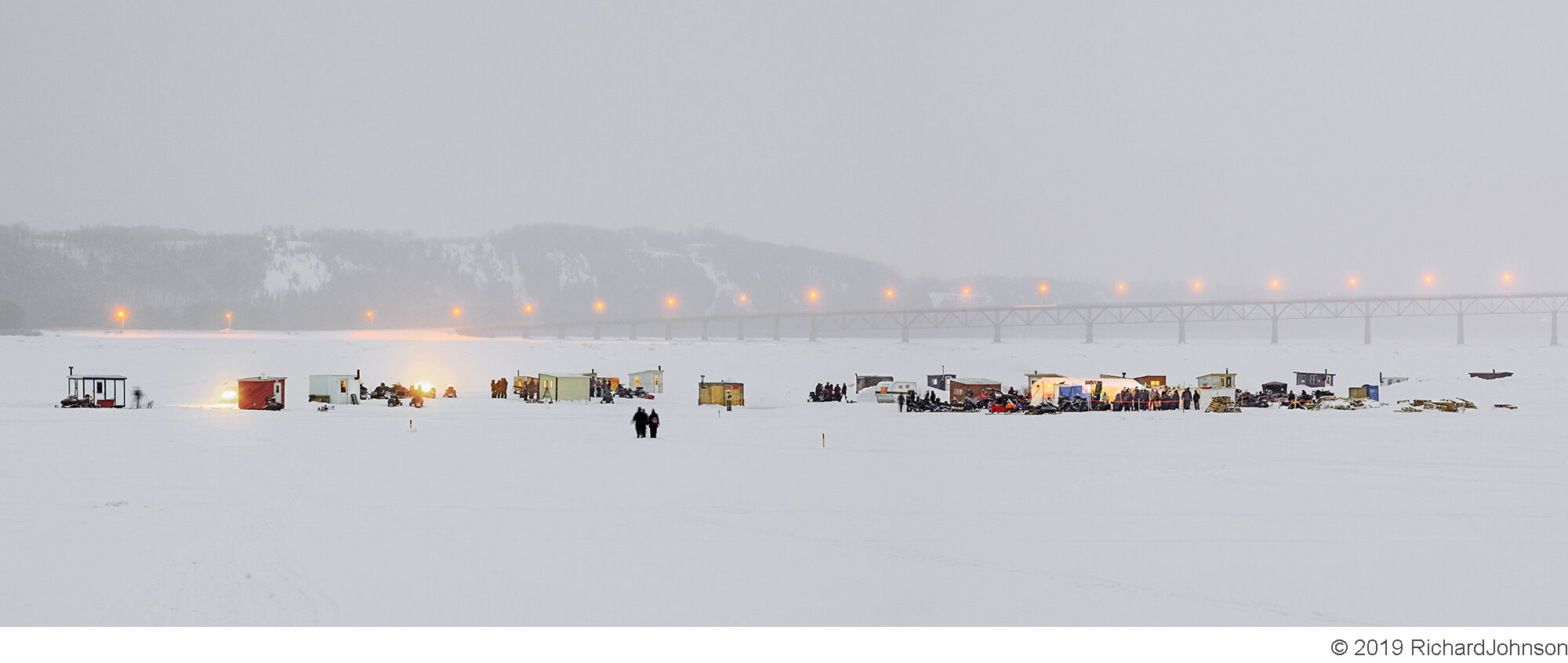 Ice Village # 279 - Boischatel, St. Lawrence River, Quebec, Canada, 2018