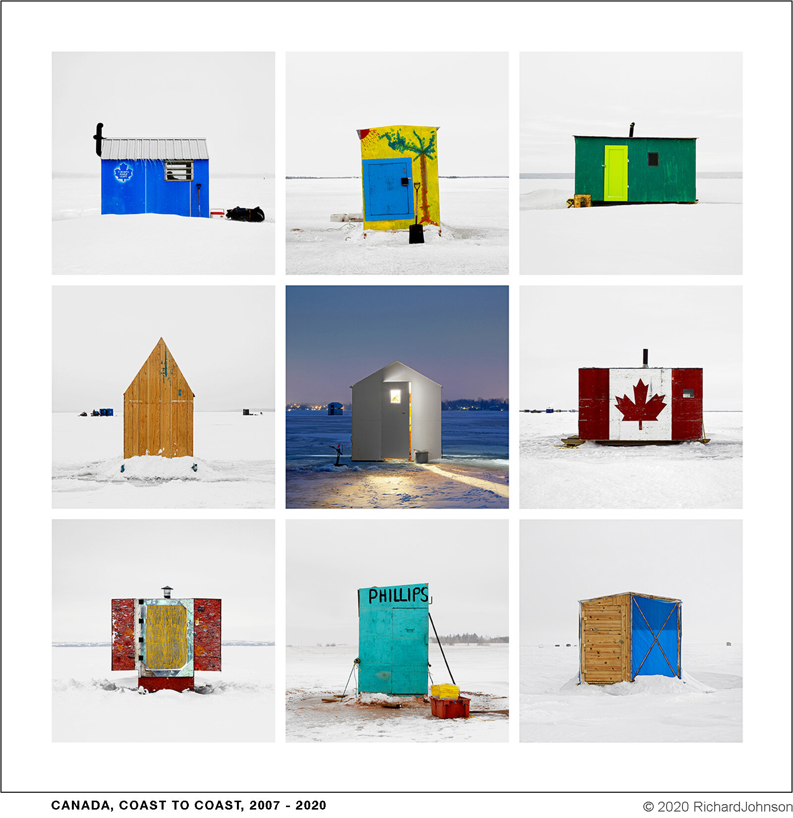 Ice Huts Grid # 11, Various Locations, Canada