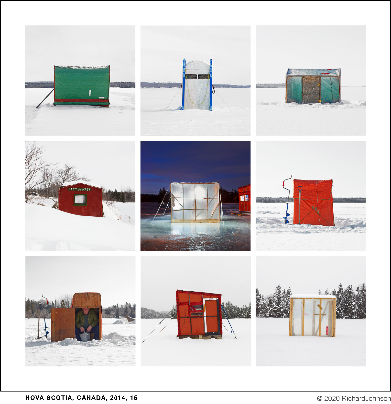 Ice Huts Grid # 8, Various Locations, Nova Scotia, Canada