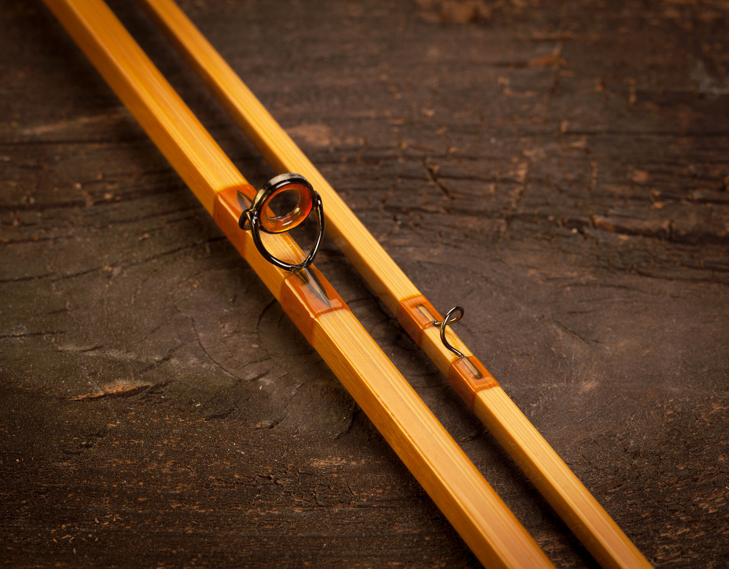  Zhu New Split Bamboo Spinning Rod,7'3,2 Piece.Hand Made Bait  Rod,7-Feet 3-Inch, Medium : Sports & Outdoors