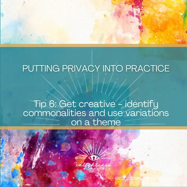 Abstract watercolor background, illustrating privacy tip 6: 'Get creative.'