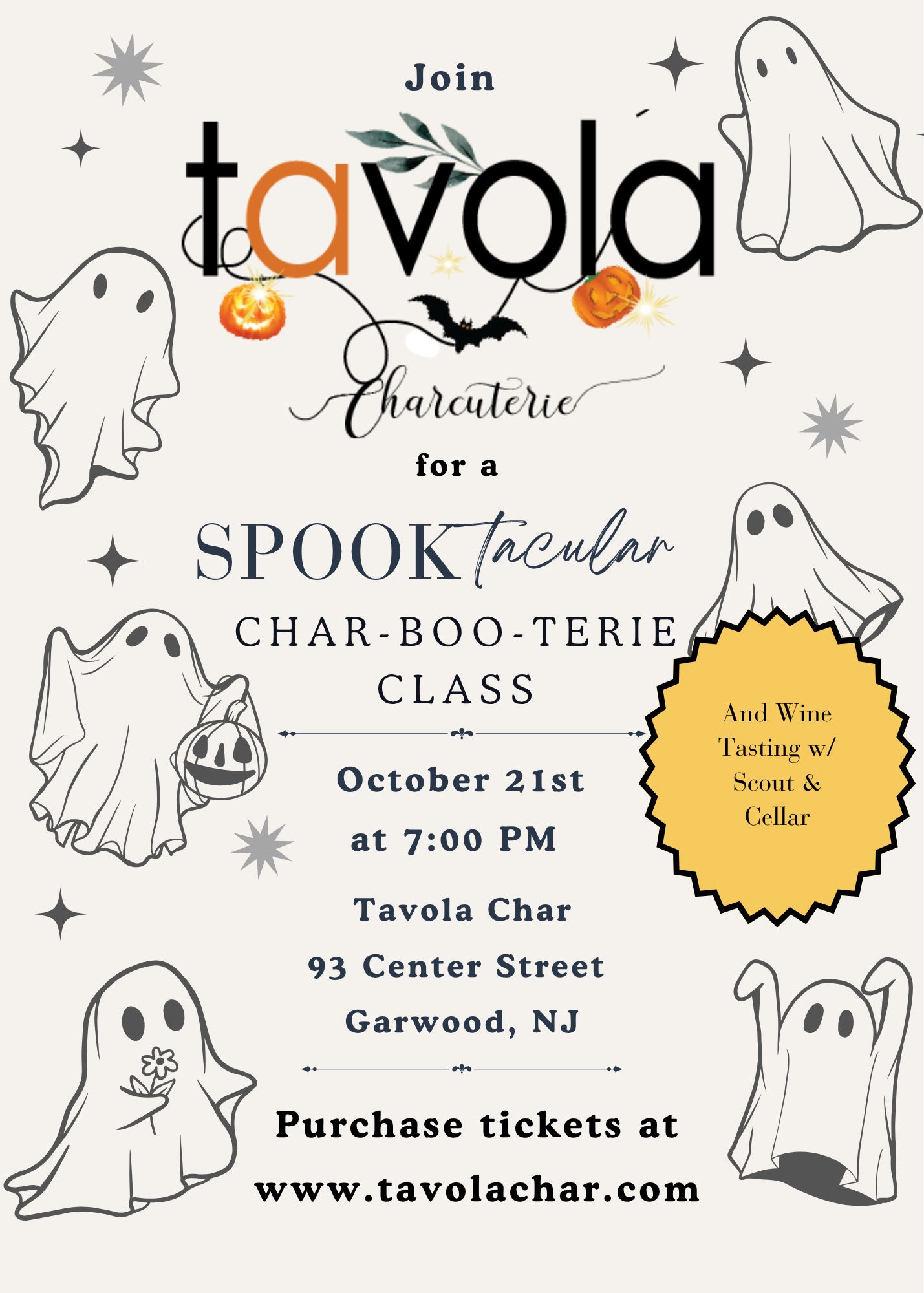 Grey Illustrated Ghosts Halloween Party Invitation-2.png