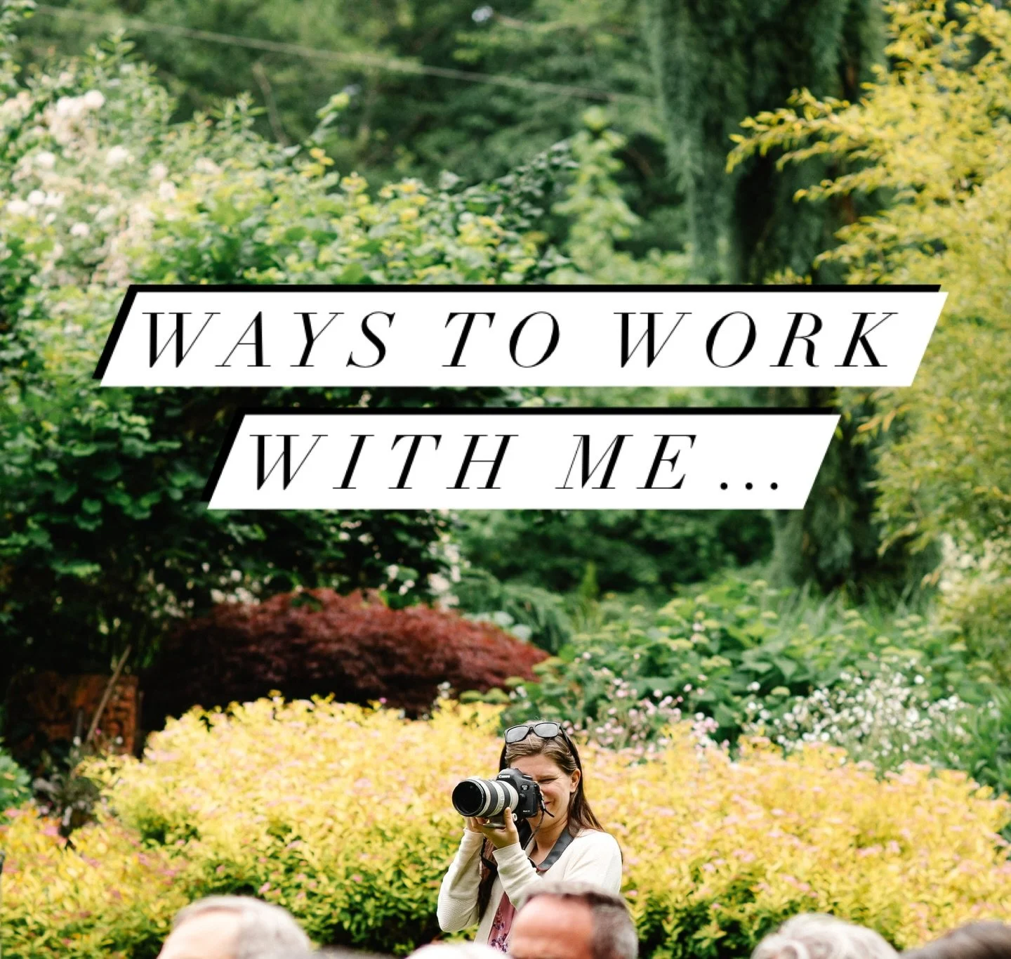 Ways to work with me ⬇️

✨Engaged? Anniversary? Just want some cute and cozy couples photos? Let&rsquo;s capture those memories! 

✨Getting Married?! With 17+ years experience in the wedding industry and as a lifestyle portrait photographer I would b