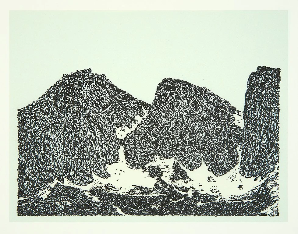 Three Peaks and Glacier Remnants: Wind River, The Last Glacier